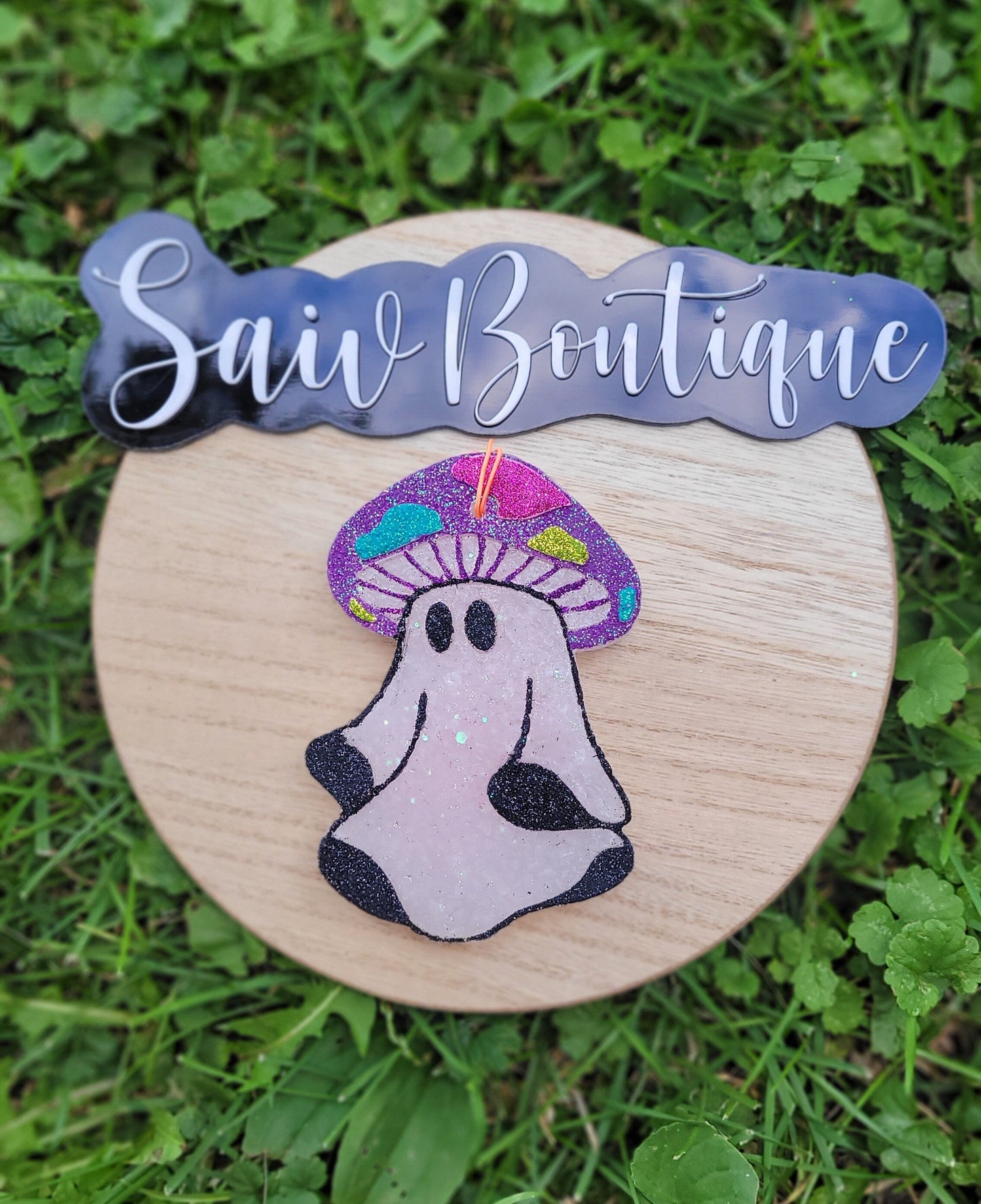 Mushroom Ghost Car Freshie - Custom Decorative Air Freshener