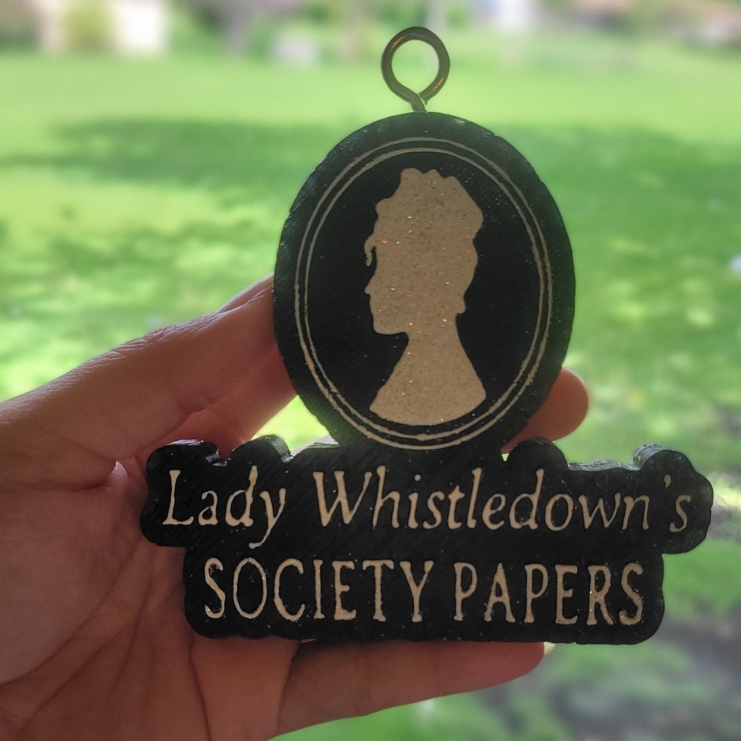 Lady Whistledown's Society Papers Car Freshie - Custom Decorative Air Freshener - Bridgerton - Featherington - Romantic - Polin