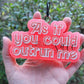 As If You Could Outrun Me Car Freshie - Decorative Car Freshener - Twilight - Edward Cullen - TSP - Rat -