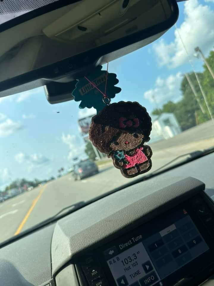 Afro HK Car Freshie - Custom Decorative Air Freshener