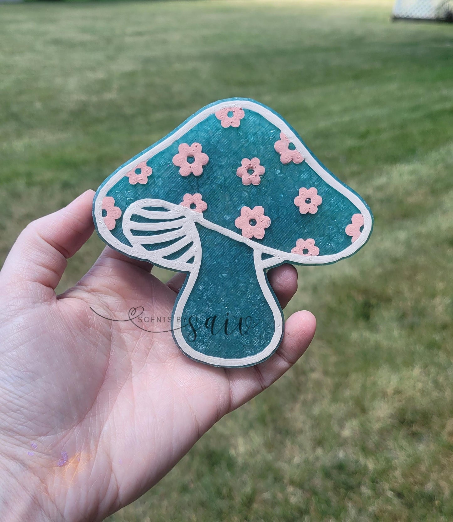 Floral Mushroom Car Freshie - Custom Decorative Air Freshener