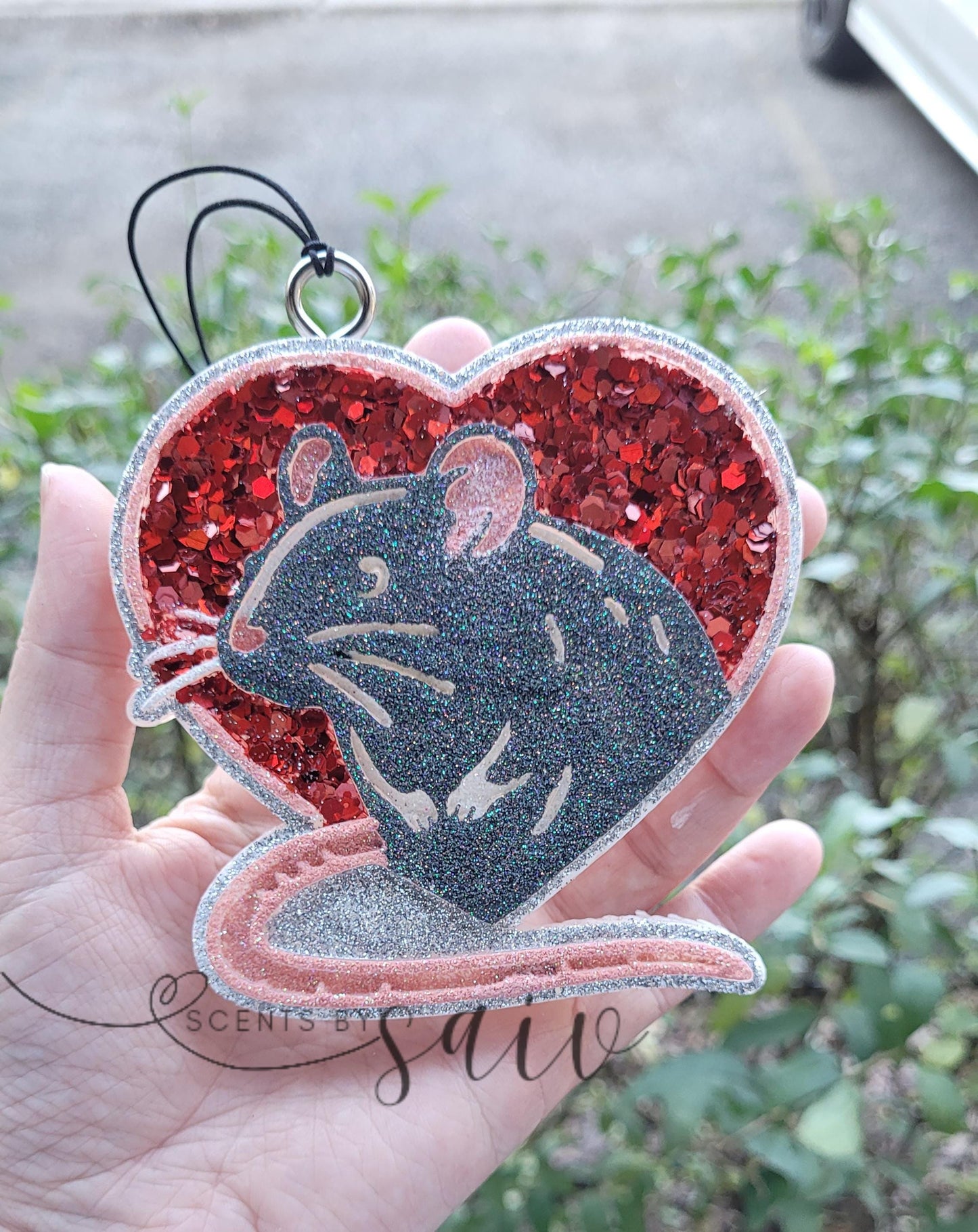 Rat Heart Car Freshie - Custom Decorative Air Freshener