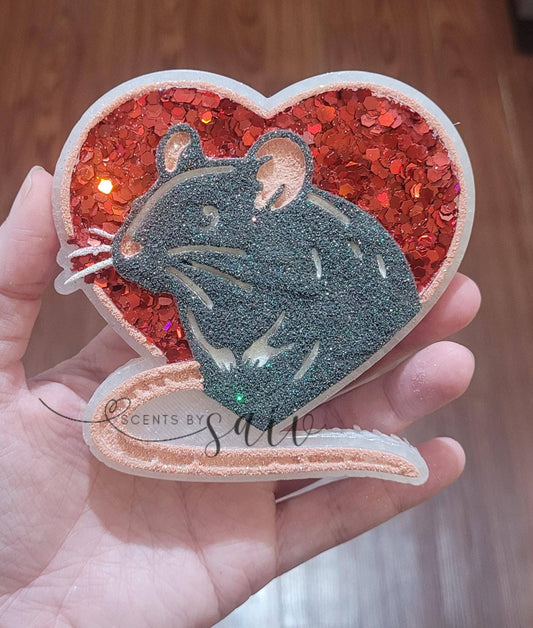 Rat Heart Car Freshie - Custom Decorative Air Freshener