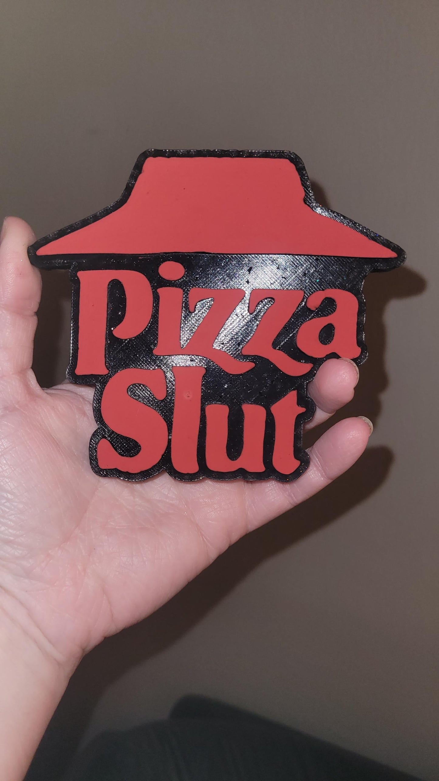 Pizza Slut Car Freshie - Custom Decorative Hanging Air Freshener