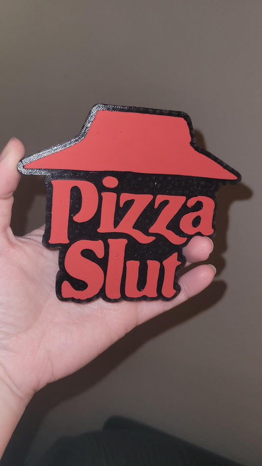 Pizza Slut Car Freshie - Custom Decorative Hanging Air Freshener