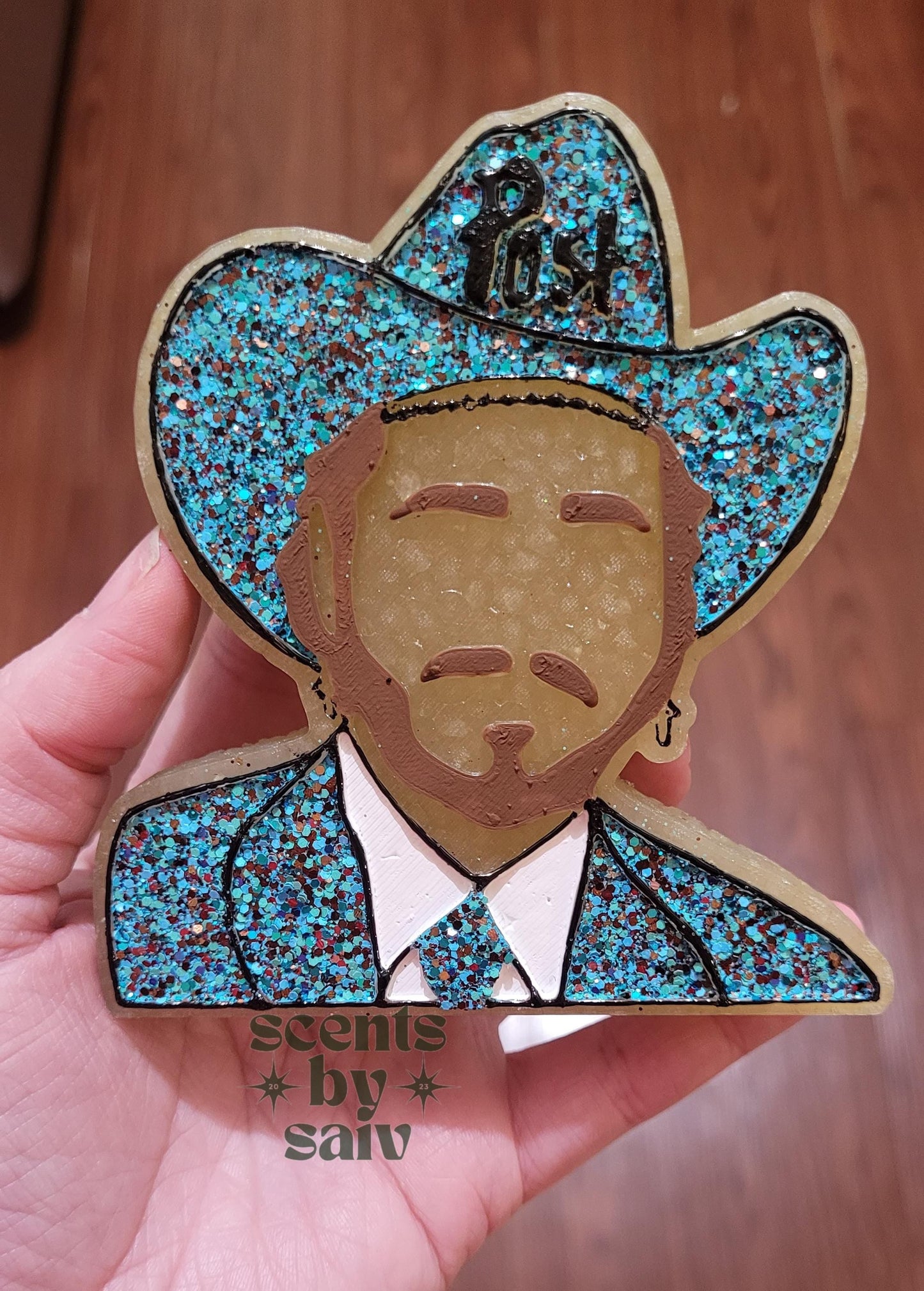 Cowboy Posty Car Freshie - Custom Decorative Air Freshener