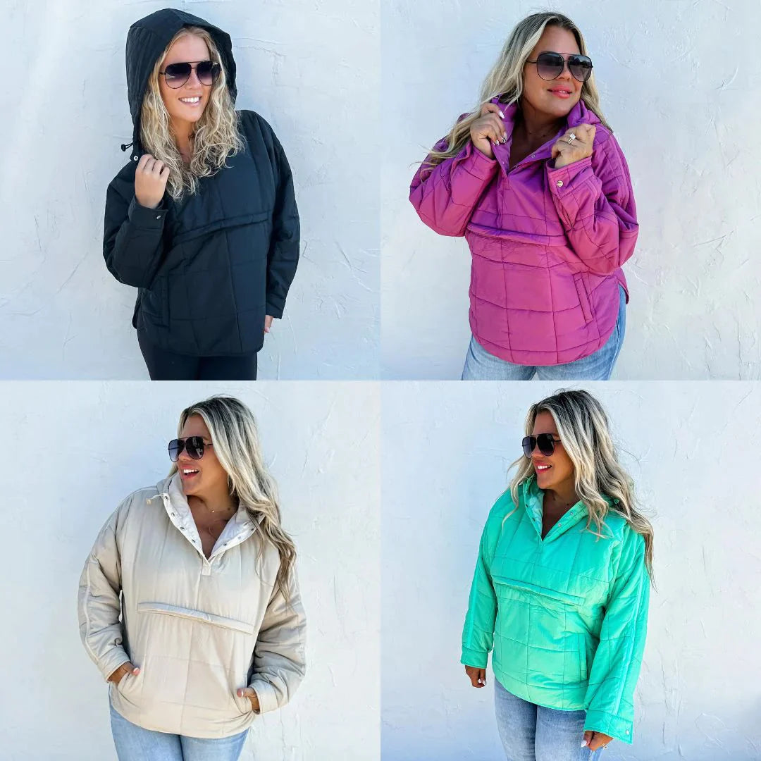 IN STOCK EXTRAS: Peyton Puffer Jacket In Four Colors